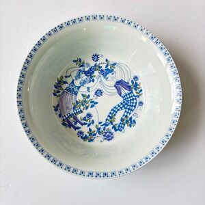 Turi Design Lotte Serving Bowl Norway Vintage Folk‎ Art Ceramic Serving Dish 9"